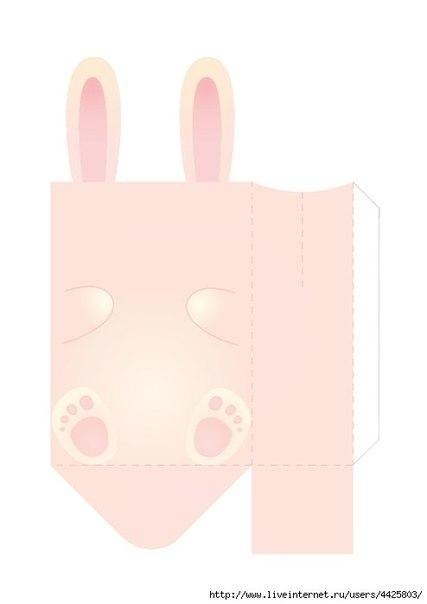 Упаковка для детского подарка Зайчик Упаковка для детского подарка Зайчик