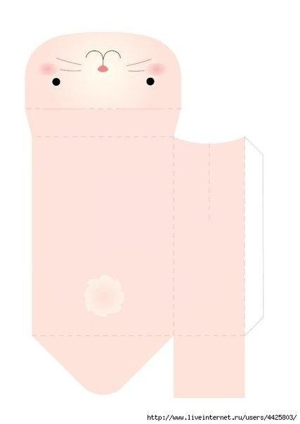 Упаковка для детского подарка Зайчик Упаковка для детского подарка Зайчик