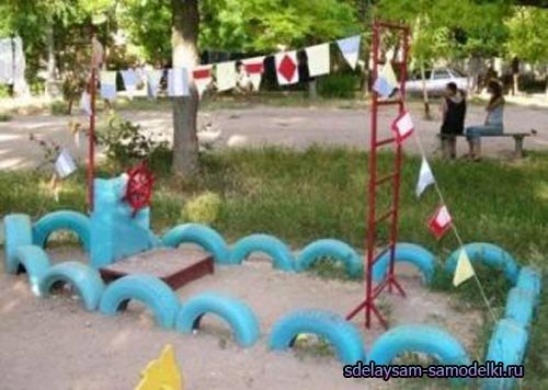 Поделки для дачи из старых автомобильных покрышек