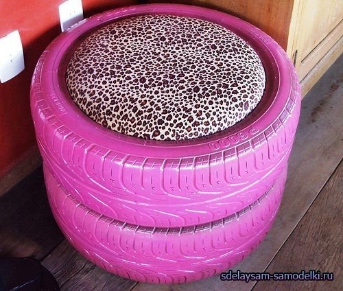 Поделки для дачи из старых автомобильных покрышек