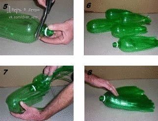 Веник из пластиковых бутылок.