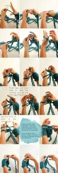Вязание руками
