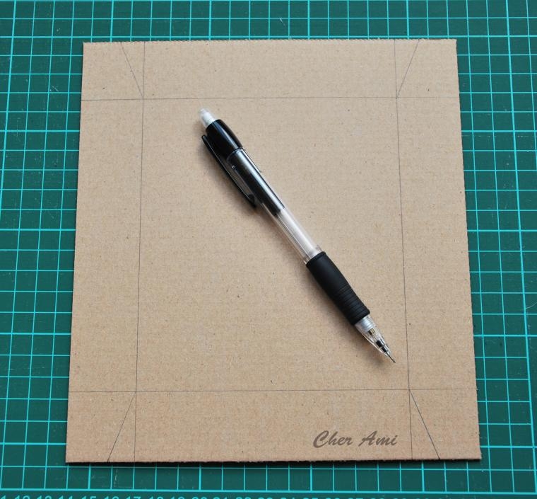 Стильная коробочка из картона