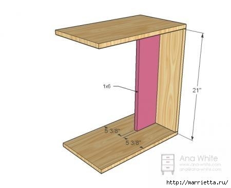 Нестандартный журнальный столик своими руками