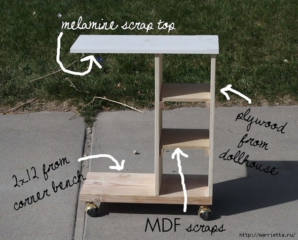 Нестандартный журнальный столик своими руками