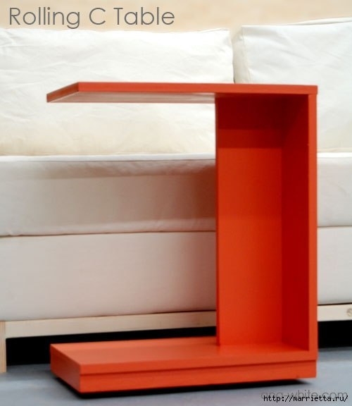 Нестандартный журнальный столик своими руками