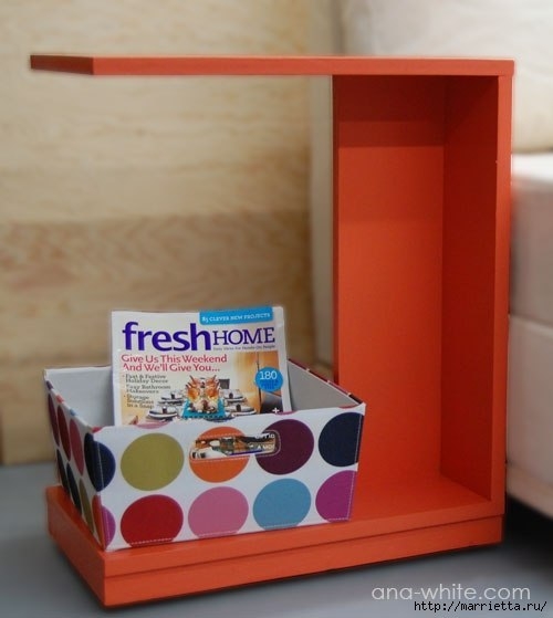 Нестандартный журнальный столик своими руками