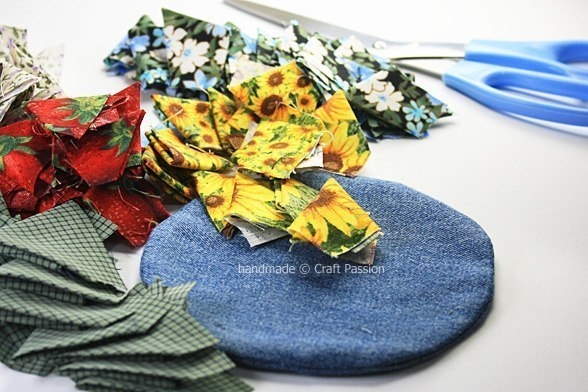 Шьем сами оригинальный коврик и подставку под горячее из треугольников