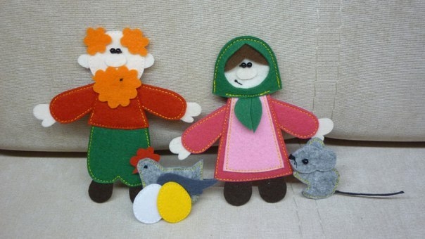 Сказки в кармашке. Игрушки из фетра. Идеи для вдохновения.