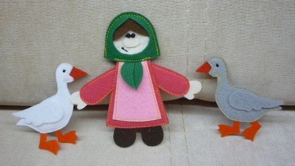 Сказки в кармашке. Игрушки из фетра. Идеи для вдохновения.