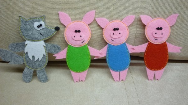 Сказки в кармашке. Игрушки из фетра. Идеи для вдохновения.