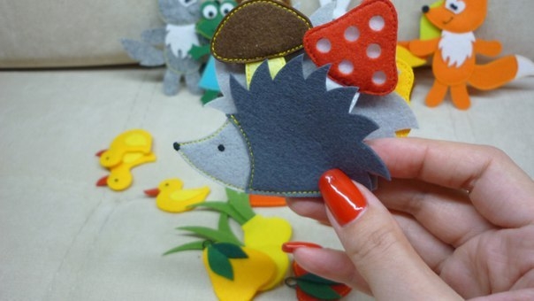 Сказки в кармашке. Игрушки из фетра. Идеи для вдохновения.