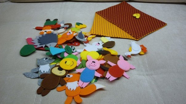 Сказки в кармашке. Игрушки из фетра. Идеи для вдохновения.