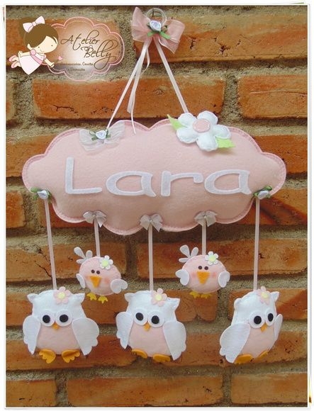 Фетровые мобили с совушками. Идеи для вдохновения.