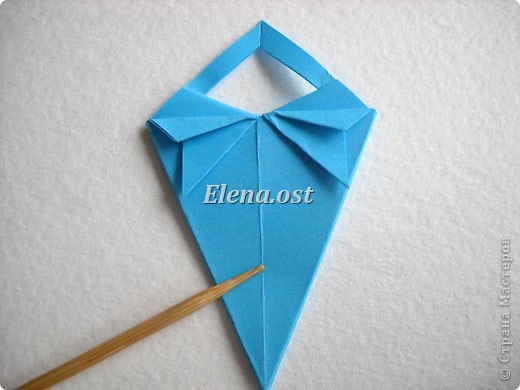 Открытка с элементами оригами и квиллинга