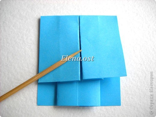 Открытка с элементами оригами и квиллинга