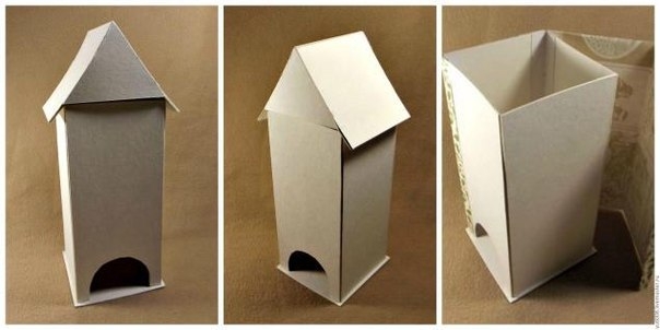 Чайный домик из картона