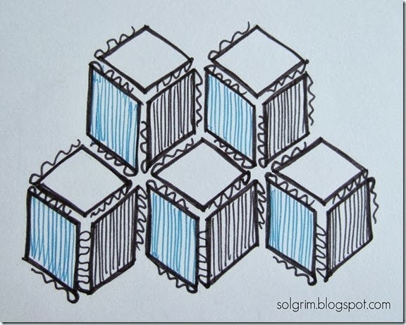 Вязаная геометрия: плед из ромбов