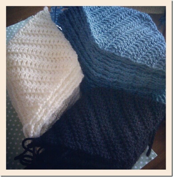 Вязаная геометрия: плед из ромбов