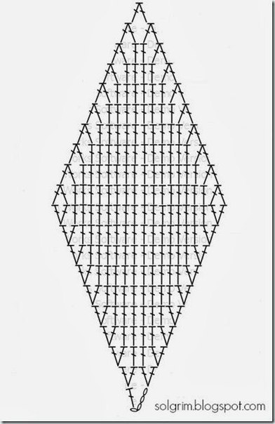 Вязаная геометрия: плед из ромбов