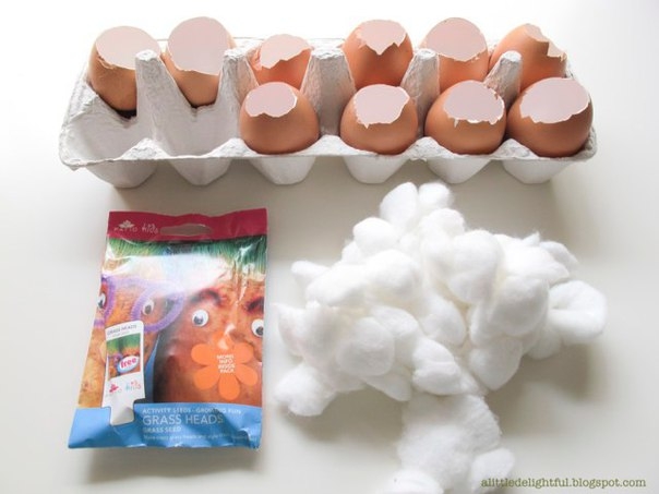 Огород в яичных скорлупках. Отличный эксперимент для ребёнка