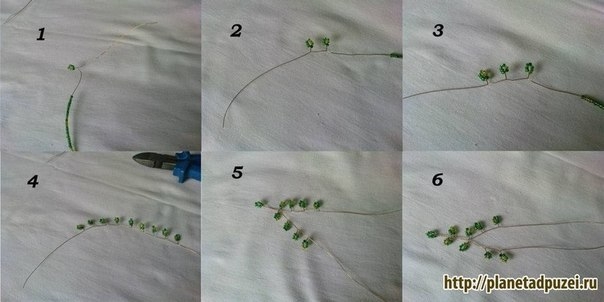 Мастер-класс берёза из бисера