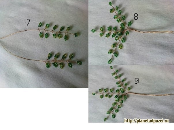 Мастер-класс берёза из бисера