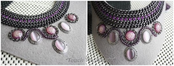 Мастер-класс: авторское колье Violet dreams