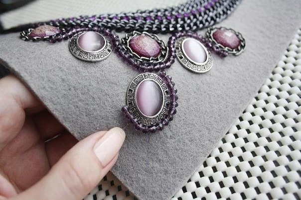 Мастер-класс: авторское колье Violet dreams