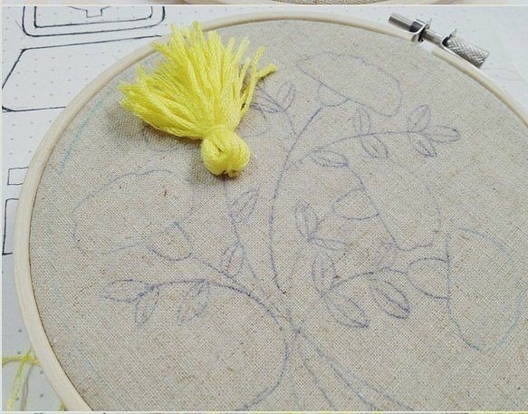 Объемная вышивка. Одуванчики. Объемная вышивка. Одуванчики.