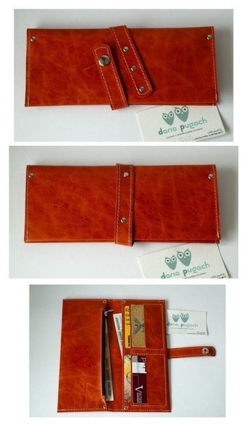 Кошелек из натуральной кожи.