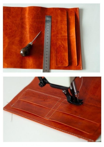 Кошелек из натуральной кожи.