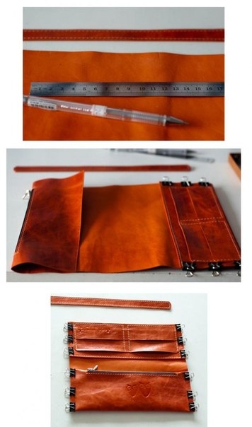 Кошелек из натуральной кожи.