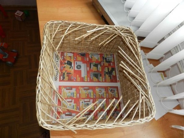 МК по плетению прямоугольной корзины