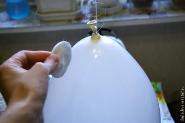 Ажурный абажур из остатков пряжи. Мастер-класс.