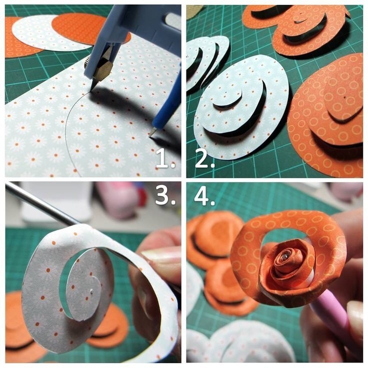 Спиральные цветочки