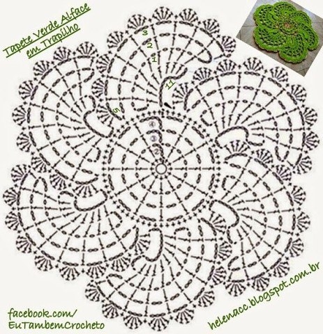 Вязаные коврики Вязаные коврики