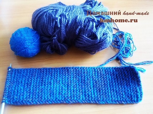 Тапочки на подошве. Вязаные спицами