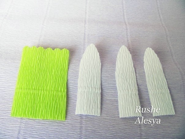 Подснежники для букета из конфет