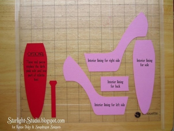 Туфелька из бумаги. Мастер-класс.