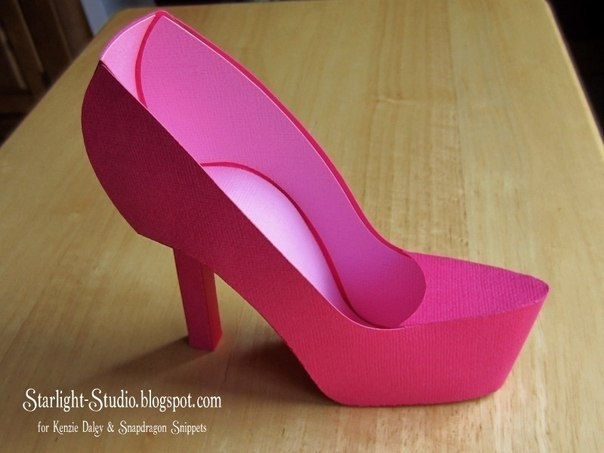 Туфелька из бумаги. Мастер-класс.