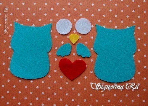 Шьем совушку из фетра