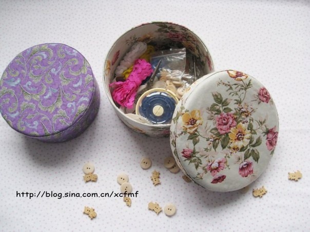 Круглая шкатулка. МК.