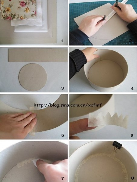 Круглая шкатулка. МК.