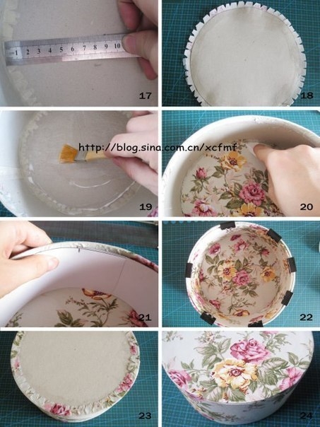 Круглая шкатулка. МК.