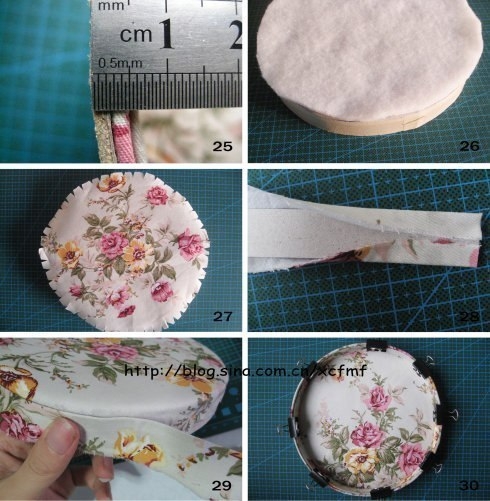 Круглая шкатулка. МК.