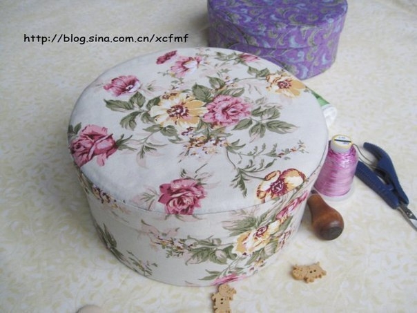 Круглая шкатулка. МК.