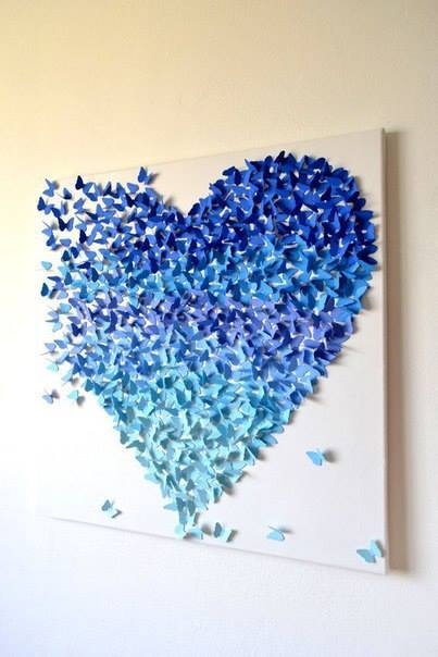 Сердце из бабочек