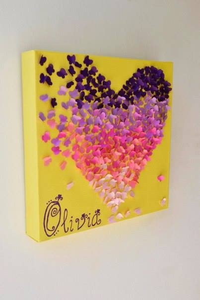 Сердце из бабочек