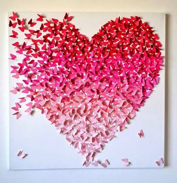 Сердце из бабочек